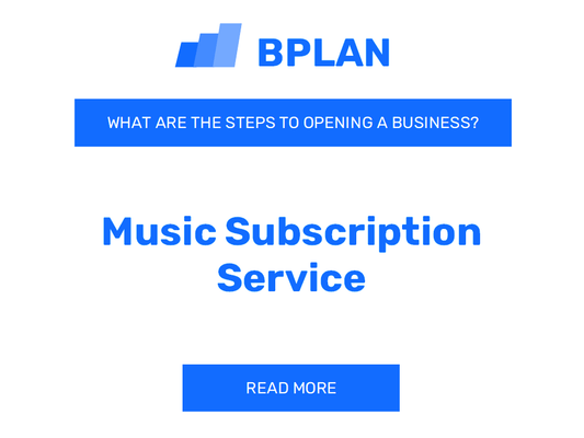 What Are the Steps to Launching a Music Subscription Service Business?