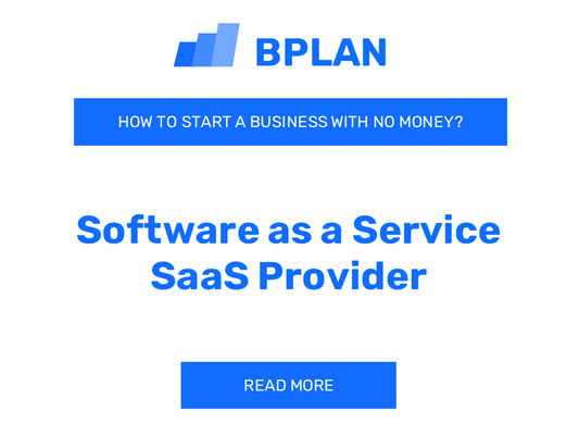 How to Start a Software as a Service (SaaS) Provider Business with No Money?