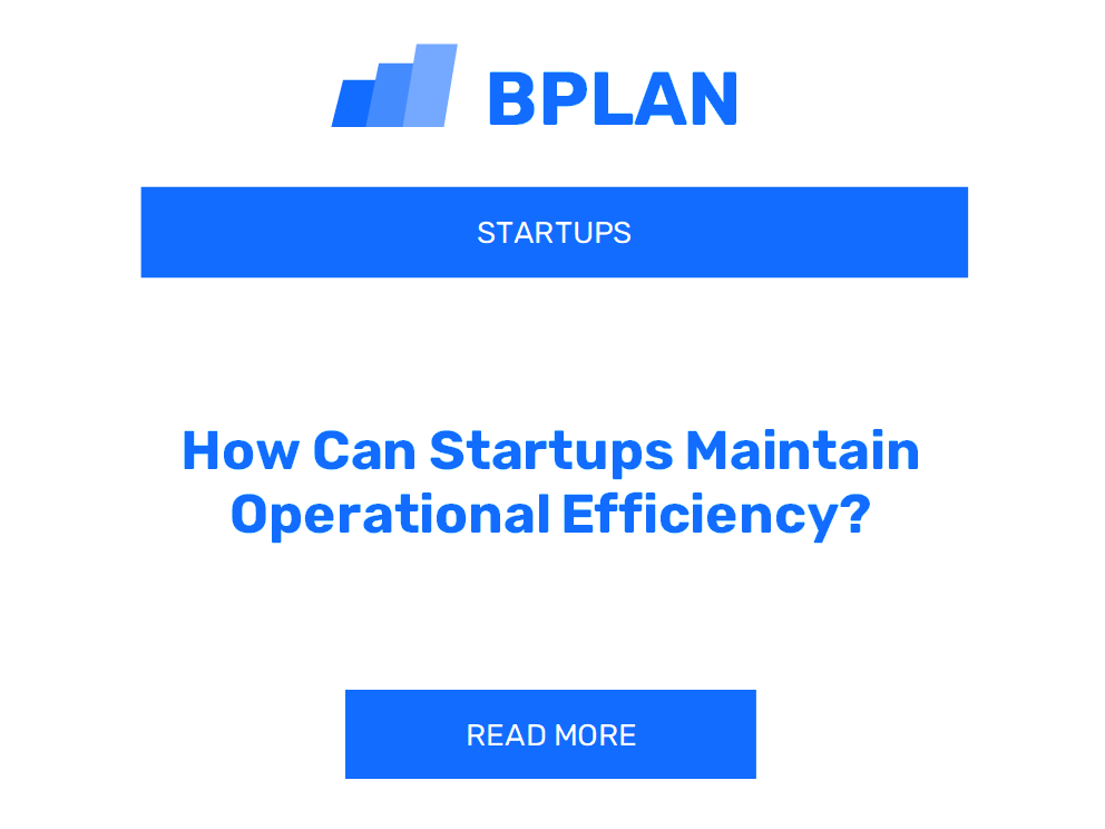 How Can Startups Maintain Operational Efficiency?