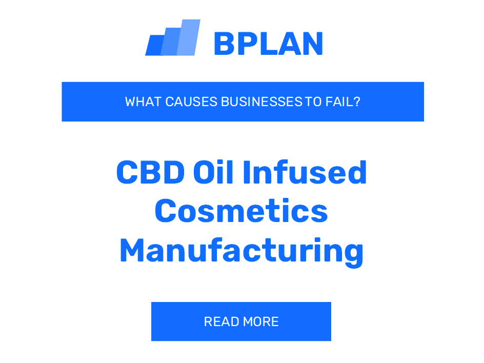 What Causes CBD Oil-Infused Cosmetics Manufacturing Businesses to Fail?