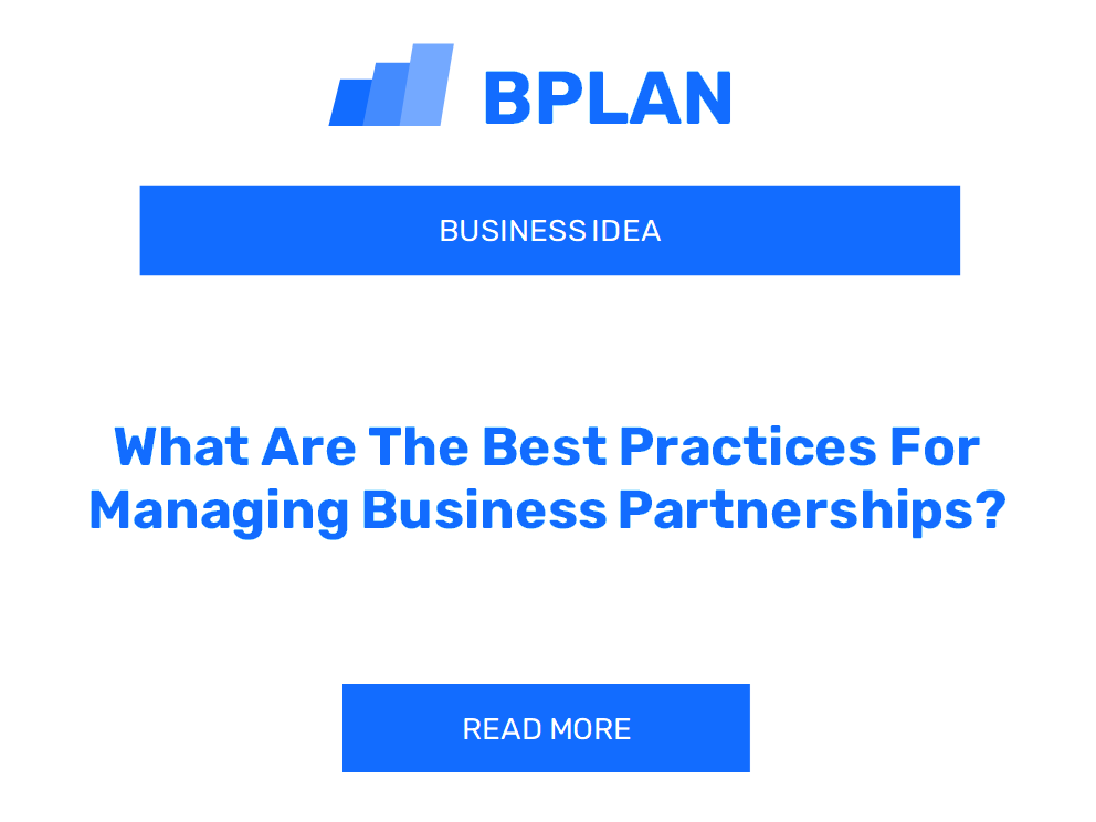 What Are The Best Practices For Managing Business Partnerships?