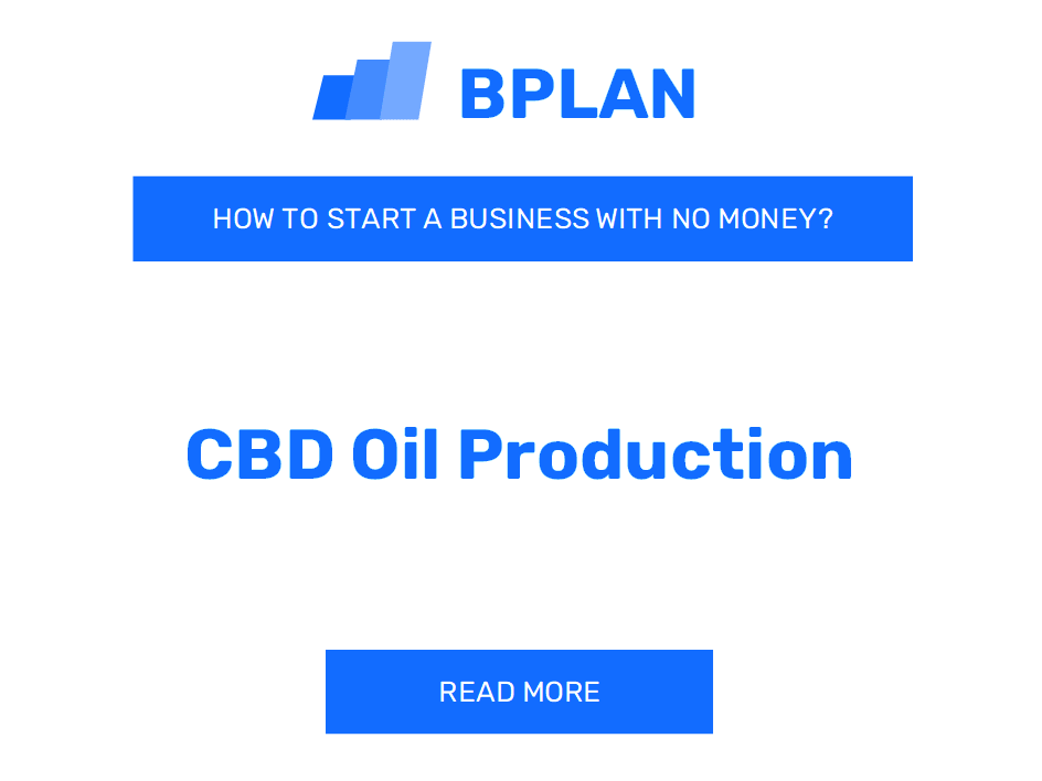 How to Start a CBD Oil Production Business with No Money?