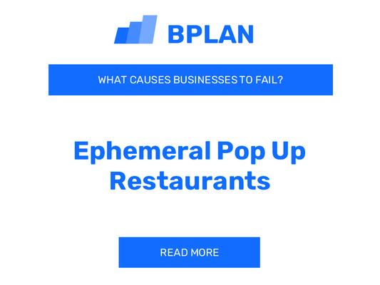 What Causes Ephemeral Pop-Up Restaurants Businesses to Fail?