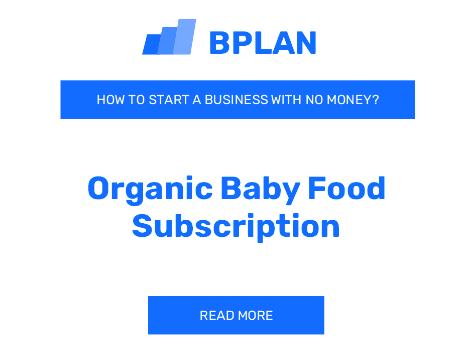 How to Start an Organic Baby Food Subscription Business With No Money?