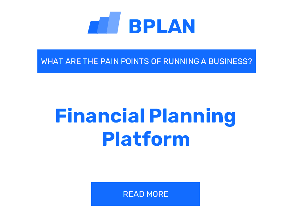 What Are the Pain Points of Running a Financial Planning Platform Business?