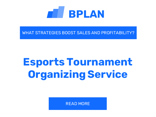 What Strategies Boost Sales and Profitability of ESports Tournament Organizing Service Business?