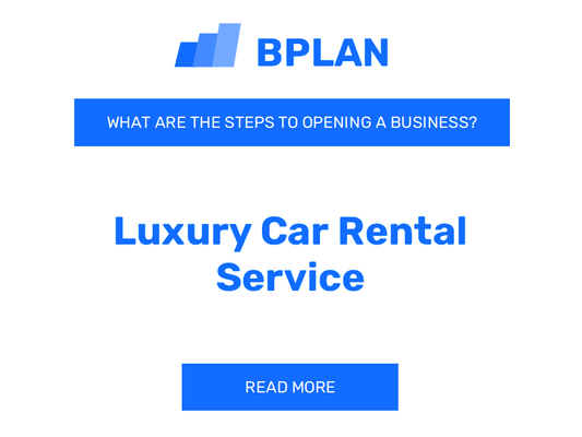 What Are the Steps to Opening a Luxury Car Rental Service Business?