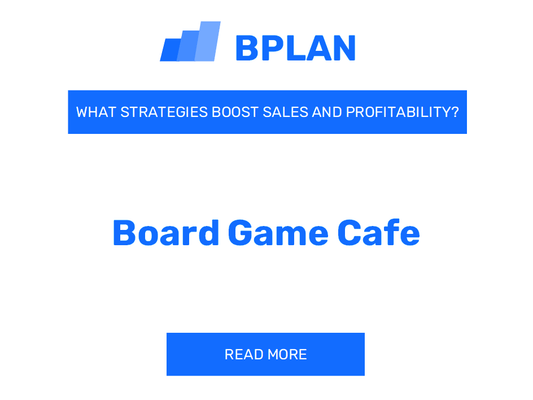 What Strategies Boost Sales and Profitability for Board Game Cafe Business?