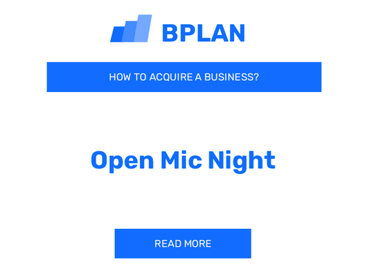 How to Purchase an Open Mic Night Business