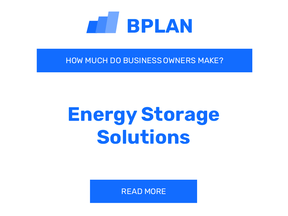 How Much Do Energy Storage Solutions Business Owners Make?