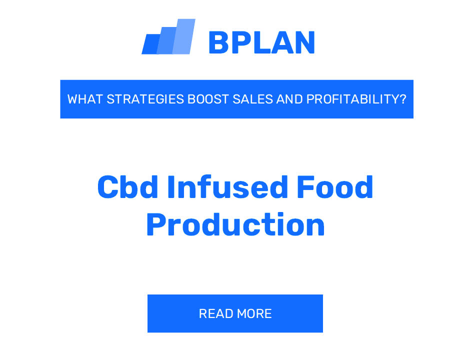 How Can Strategies Boost Sales and Profitability of CBD-Infused Food Production Business?