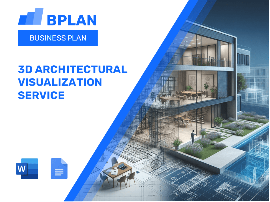 Plan de negocios de servicio de visualización arquitectónica 3D