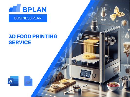 3D Food Printing Service Business Plan