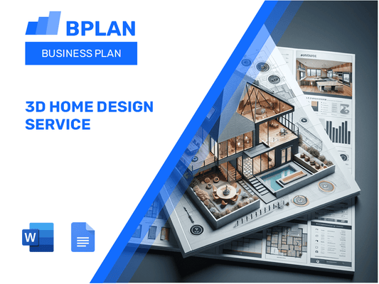 Plan de negocios de servicio de diseño de vivienda 3D