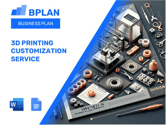 3D Printing Customization Service Business Plan