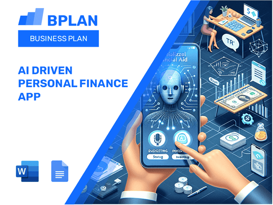 AI Driven Personal Finance App Business Plan