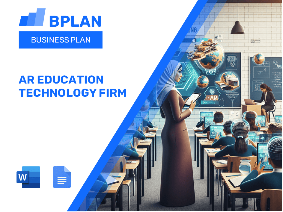 AR Education Technology Business Plan Business Plan