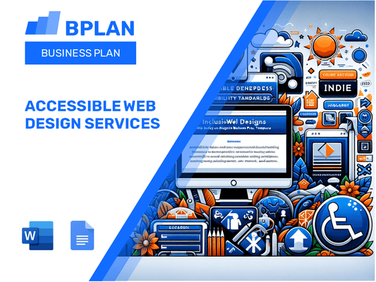 Plan de negocios de servicios de diseño web accesible