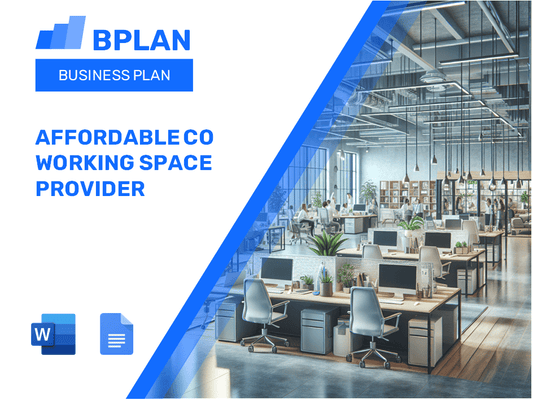 Affordable Co Working Space Provider Business Plan