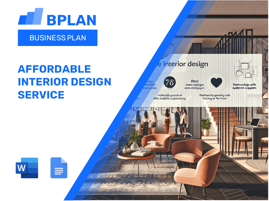 Affordable Interior Design Service Business Plan