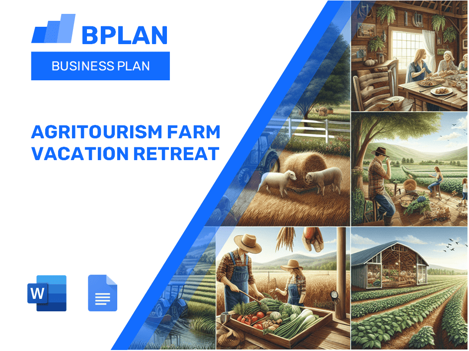 Agritourism Farm Vacation Retreat Business Plan