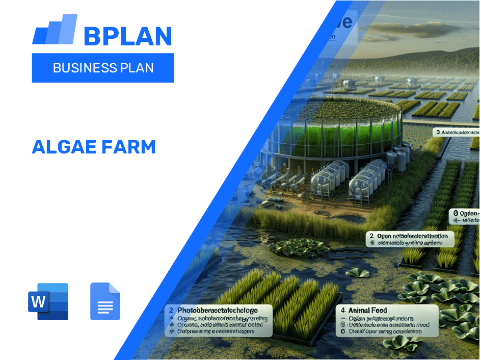 Algae Farm Business Plan