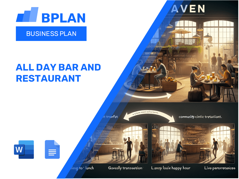 All Day Bar and Restaurant Business Plan