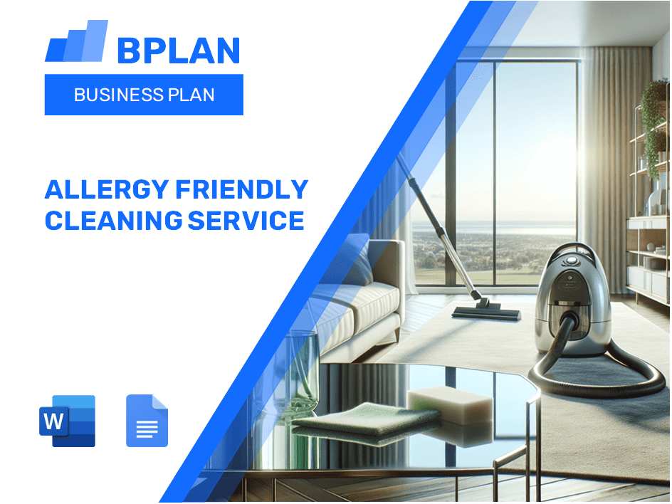 Allergy friendly Cleaning Service Business Plan