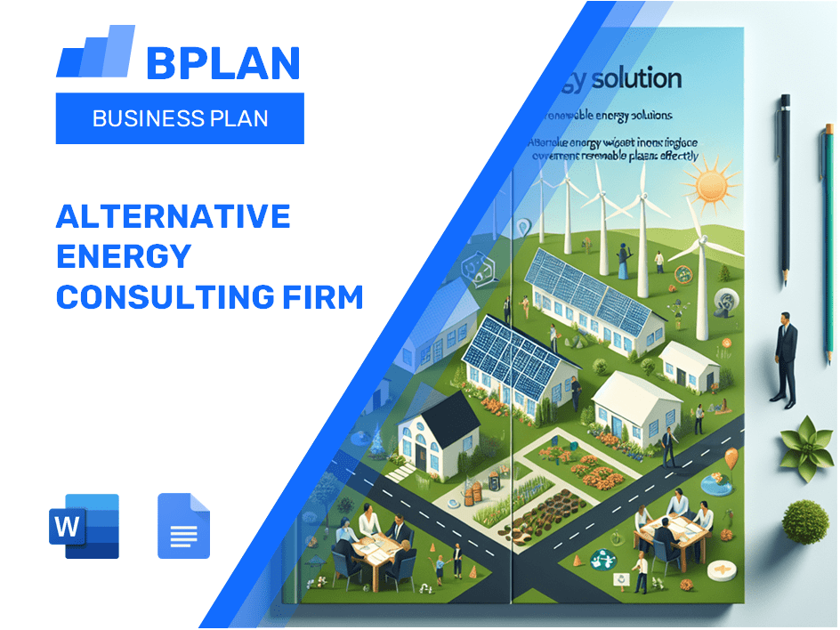 Plan de negocios de empresa de consultoría de energía alternativa