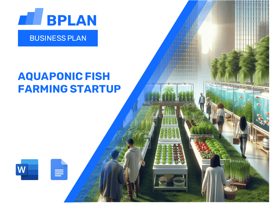 Aquaponic Fish Farming Startup Business Plan