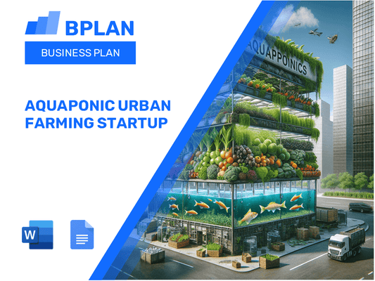 Aquaponic Urban Farming Startup Business Plan