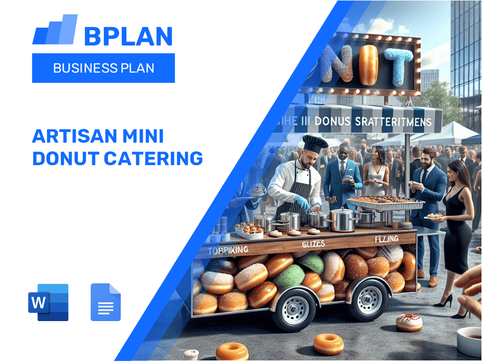 Plan de negocios de catering de Mini Donut Donut