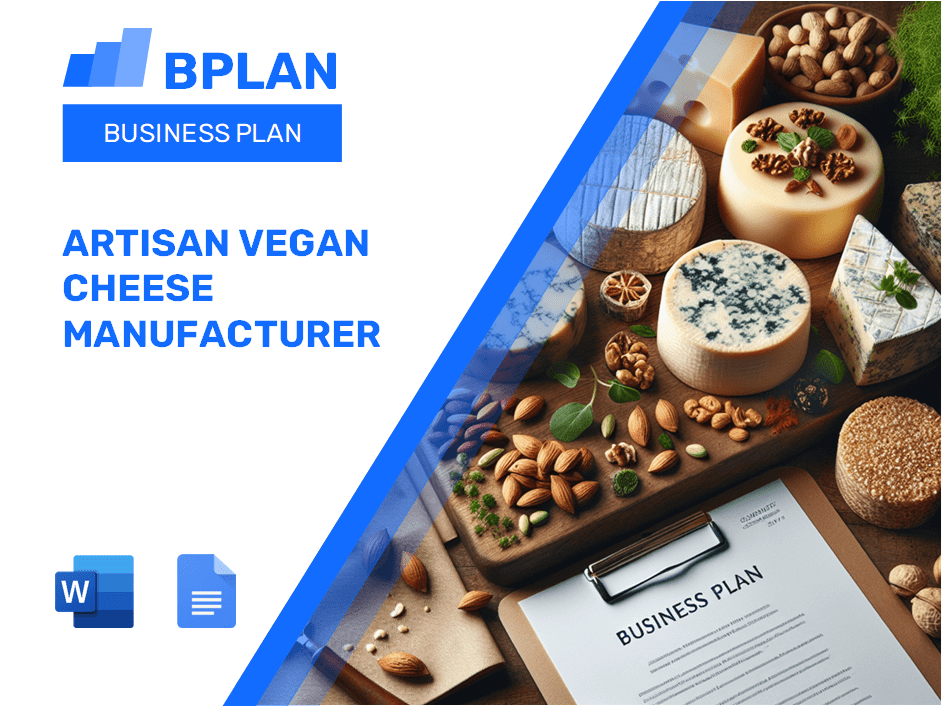 Artisan Vegan Cheese Manufacturer Business Plan