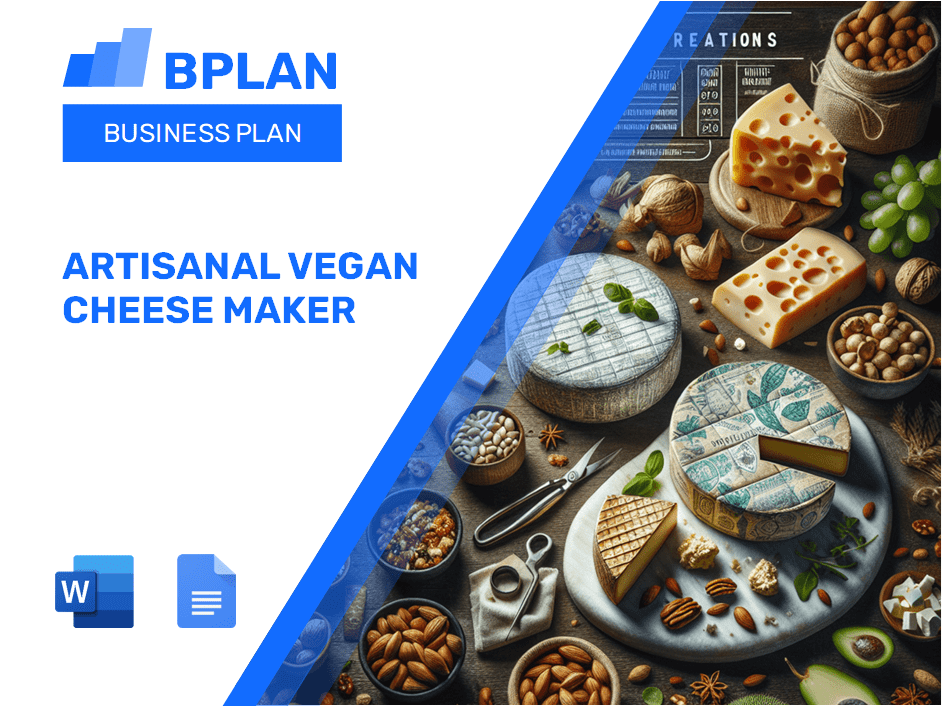 Artisanal Vegan Cheese Maker Business Plan