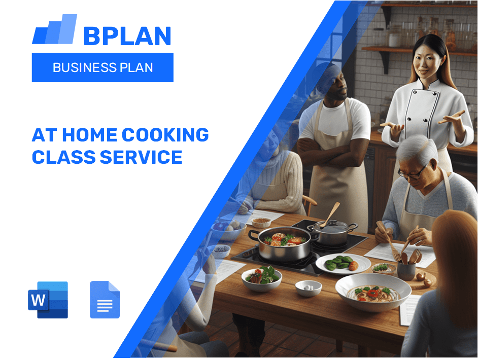 At Home Cooking Class Service Business Plan