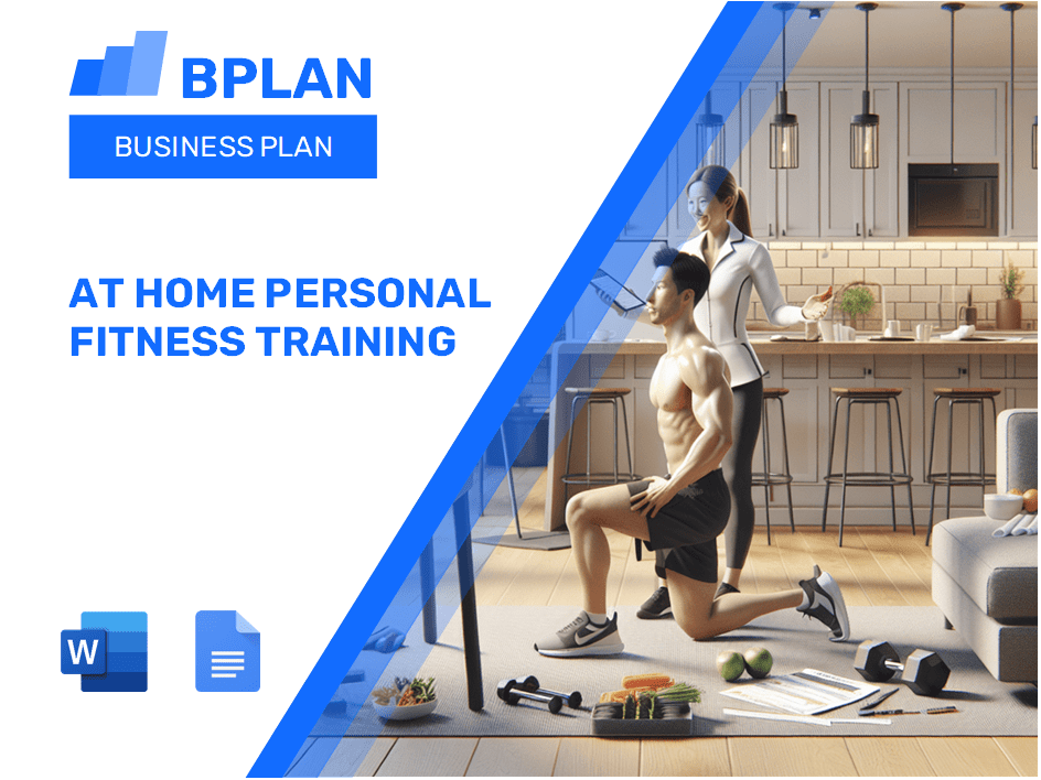 En el hogar Plan de negocios de capacitación de fitness personal