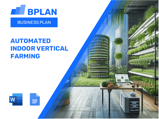 Automated Indoor Vertical Farming Business Plan