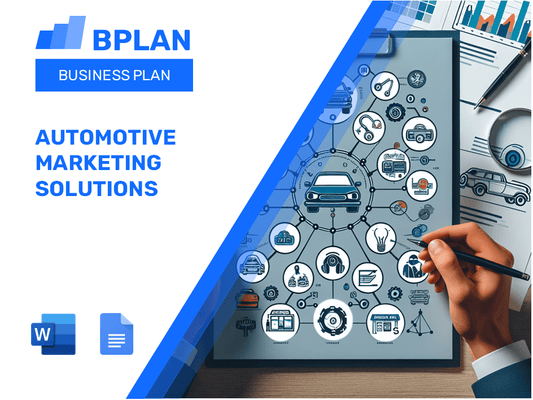 Plano de negócios de soluções de marketing automotivo