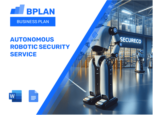 Autonomous Robotic Security Service Business Plan