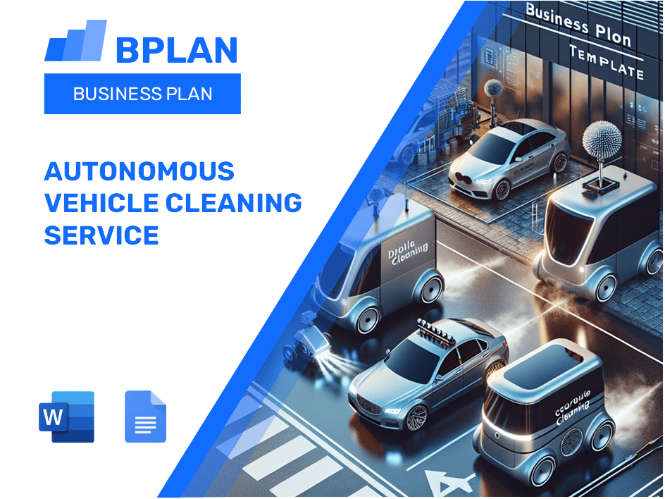 Autonomous Vehicle Cleaning Service Business Plan