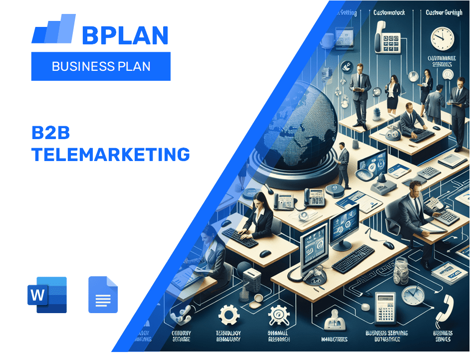 Plan de negocios de telemarketing B2B