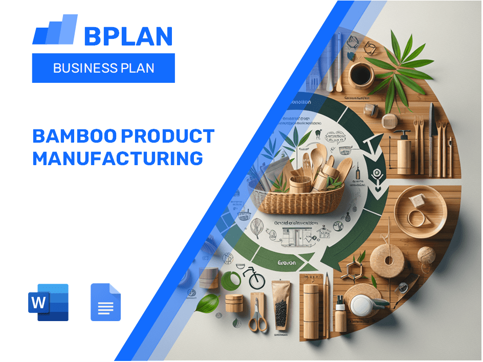 Plano de negócios de fabricação de produtos de bambu