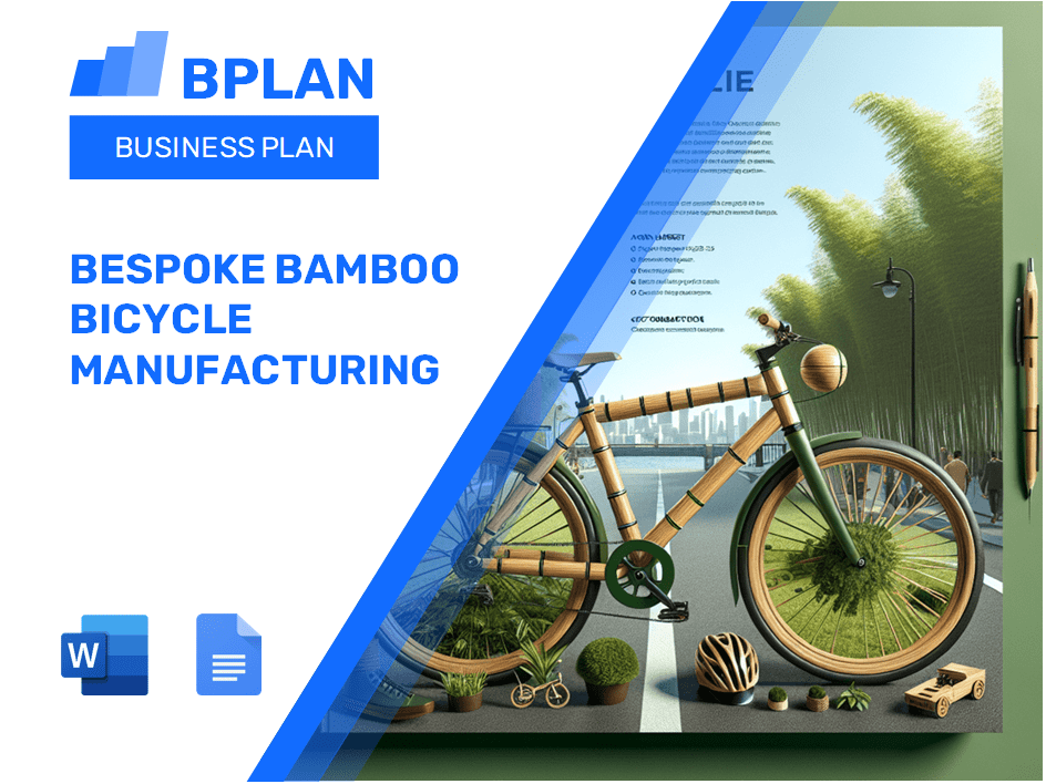 Plano de negócios de fabricação de bicicletas de bambu sob medida