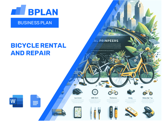 Plano de negócios de aluguel e reparo de bicicleta