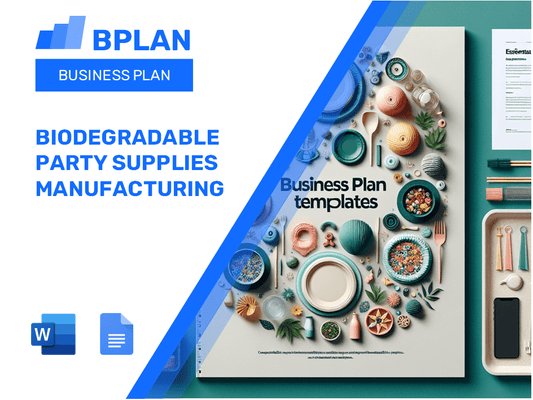 Plano de negócios de fabricação de suprimentos de festas biodegradáveis