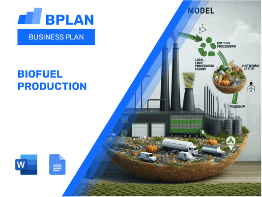 Plano de negócios de produção de biocombustíveis