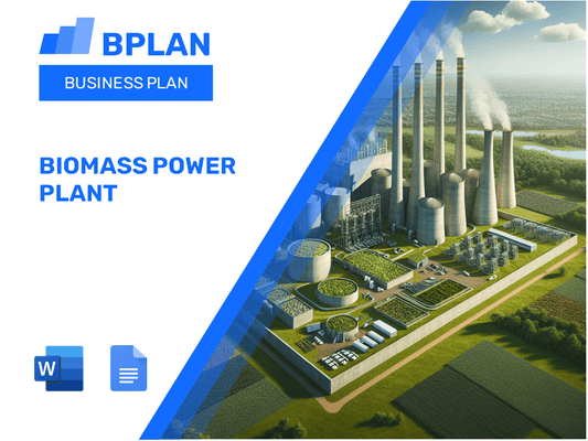 Plano de negócios de usina de energia de biomassa