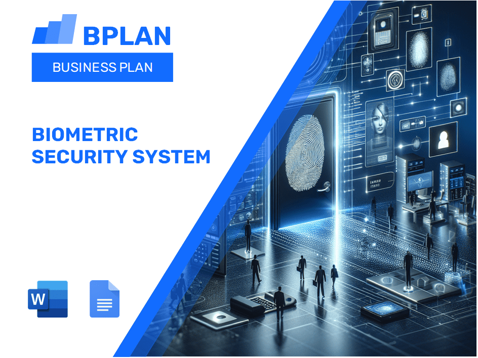Plano de negócios do sistema de segurança biométrica