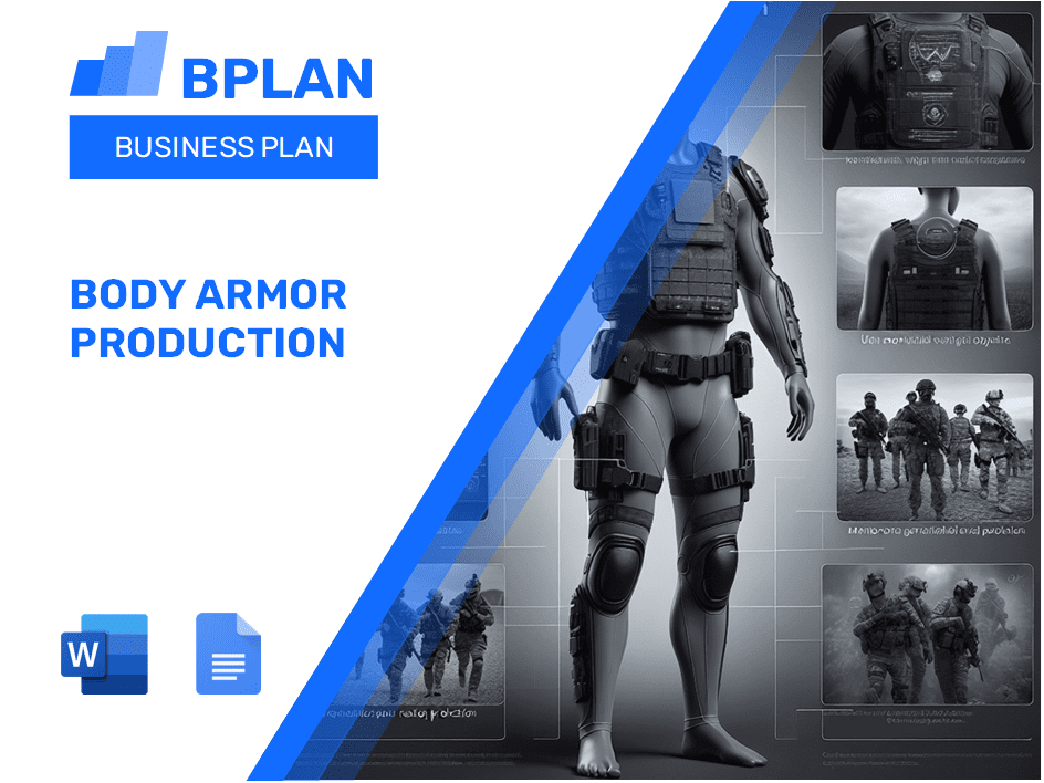 Plano de negócios de produção de armaduras corporais