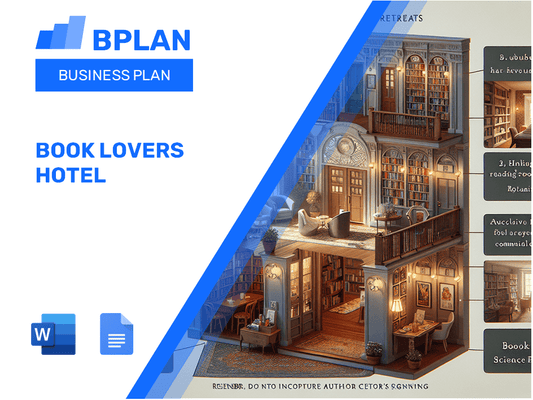 Plano de negócios de hotéis para amantes de livros
